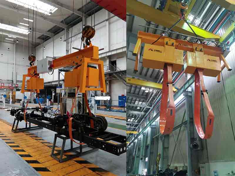 电动牵引车架翻转机